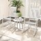 Acacia Wood Rocking Chair with Ergonomic Seat & Gentle Rocking Motion